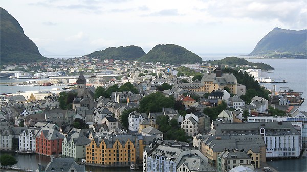 Panorama von Aalesund - das Rio de Janeiro Nordeuropas